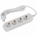 UDL-16-415-E Удлинитель электрический ЭРА UDL-16-415-E Greenline 4 розетки с заземлением 1,5м ПВС 3x1мм2, цена за 1 шт