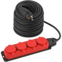 Удлинитель 4-х местный с заземлением 40 метров ЭРА UK-4e-3x1,5-40m-IP44(KG)