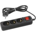 Удлинитель 3-х местный с заземлением 1,5 метра ЭРА UX-3es-1,5m-B