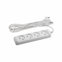 UX-4-5m Удлинитель электрический ЭРА UX-4-5m без заземления 4 розетки 5м ШВВП 2x0,75мм2 6А белый, цена за 1 шт