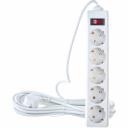 Сетевой фильтр ExeGate SP-5-5W 5евро с заземлением, 5м, выключатель с подсветкой, белый 221190