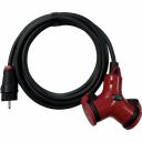 Силовой удлинитель с заземлением iTOK серии iCONNECT PRO предназначен для подключения различных электрических приборов, электроинструментов и устройств на напряжение до 250 В и мощностью до 3500 Вт. Температура эксплуатации от -60 до +50 С. Область применения: строительные площадки, на производстве различных промышленных предприятий, на дачных участках, квартирах, загородных домах, автосервисах, объектах социальной и транспортной инфраструктуры. Силовой удлинитель iTOK серии iCONNECT PRO производится с применением передовых технологий производства электротехнической продукции самых высоких стандартов качества в строгом соответствии с ГОСТ IEC 60884-1. Вилка (стандарт Shuko) выполнена в твердом резиновом исполнении, двойник с защитными крышками выполнен из Полиамида что обеспечивает высокую ударопрочность и возможность применения при минусовых температурах. Двойник имеет уникальную конструкцию расположения розеток, которая обеспечивает удобное присоединение разъемов и розеток различных конфигураций без помех друг для друга. Перед началом эксплуатации, во избежание перегрева кабеля, удлинитель необходимо полностью размотать.