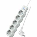 Бытовой удлинитель на 5 гнезд, длина шнура 5м. С заземлением и выключателем. Надежный корпус и контактная группа из латуни не деформируется на протяжении всего срока службы.