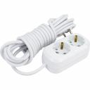 Удлинитель 2х7 м MAKEL MGP117 предназначен для использования в домашних условиях и небольших офисах. Это высококачественное электрооборудование, которое позволяет быстро и безопасно обеспечить подключение 2 потребителей электропитания. Максимальная мощность равна 2500 Вт, напряжение - стандартное, ток - 10 А. Длина кабеля - 7 метров.