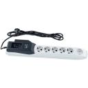 Сетевой фильтр Pilot Pro GP, 6 розеток, с/з, 10А / 2200 Вт 6 5 м 70 мм 65 мм белый