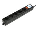Фильтр-удлинитель Power Cube SPG5-10M 10 м 5 розеток черный графит 10А/2,2кВт