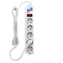 Сетевой фильтр Power Cube SPG-B-10, 5 розеток, с/з, 10А / 2200 Вт 5 3 м 0.75 кв. мм 324 мм 52 мм 41 мм белый