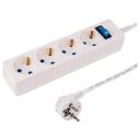 Сетевой фильтр PROconnect Standart 4 розетки с з/к, 3х0.75 (11-9523), 4 розетки, с/з, 6А / 3500 Вт 4 1.5 м 0.75 кв. мм 90 мм 50 мм белый