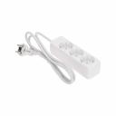 Удлинитель 3 гнезда, 1,5м, 3х0,75мм?, с/з, белый PROconnect, цена за 1 шт