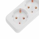 Удлинитель 3 гнезда, 5м, 3х0,75мм?, с/з, угловая вилка, белый PROconnect, цена за 1 шт