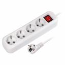 Удлинитель Smartbuy, 4 гнезда 7 м, 16А/3,5кВт с выкл. и заземлением ПВС 3х1,0 (SBE-16-4-07-ZS), цена за 1 шт