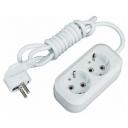 Удлинитель SmartBuy SBE-10-2-05-N, 2 розетки, б/з, 10А / 2200 Вт 2 5 м 1 кв. мм белый