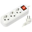 Удлинитель SmartBuy SBE-16-3-05-ZS, 3 розетки, с/з, 16А / 3500 Вт 3 5 м 1 кв. мм 300 мм 200 мм 65 мм белый
