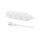 Удлинитель бытовой Люкс 4 гнезда, 10 м, б/з, с з/ш, ПВС 2х1,0 мм2, 10 А, 250 В, 2400 Вт TDM У-42016, цена за 1 шт