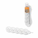 Удлинитель бытовой Люкс 5 гнезд, 3 м, б/з, с з/ш, ПВС 2х0,75 мм2, 6 А, 250 В, 1400 Вт TDM У-51014, цена за 1 шт