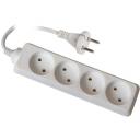 Удлинитель б/з, 4 гн., шнур 5 м Uniel Standard S-CD4-5