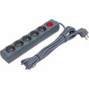 Сетевой фильтр Cетевой фильтр Uniel, S-GSU5-5 GREY, серия Universal, 5м, Пвс 3*0,75, 5 гнезд, с/з, 10А, UL-00001749