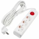 Удлинители бытовые Uniel S-GCU3-5B WHITE, цена за 1 шт