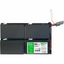 Картридж RBC132 Practic является функционально копией APC RBC132. При сборке используются аккумуляторы, прошедшие специальное тестирование на время разряда. Оно не меньше времени, полученного при использовании аккумуляторов из списка совместимости компании Schneider Electric. При его изготовлении максимально использовались комплектующие и материалы, произведенные на территории РФ. Батарейный картридж RBC132 Practic – металлический лоток, в котором установлены 4 необслуживаемых герметичных свинцово-кислотных аккумулятора напряжением 12 В и емкостью 7,2 Ач. Картридж RBC132 Practic может быть использован в ИБП: APC Smart-UPS SMT1000RMI2U-CH, Smart-UPS C SMC1500I-2U, SMC1500I2U-CH. Перед сборкой аккумуляторы проходят следующие проверки: напряжение не ниже 12,5 В разброс напряжений не более 0,5 В отклонение внутреннего сопротивления не более 10 % от паспортного После сборки батарейного картриджа проводится его тестирование с фотофиксацией: напряжение холостого хода батарейного комплекта (без нагрузки) напряжение под нагрузкой, отображенной на амперметре нагрузочной машины Указанные фотоматериалы хранятся 12 месяцев со дня сборки, и Вы можете их запросить по индивидуальному номеру картриджа RBC132 Practic - приводится на наклейке на лицевой панели каждого картриджа. Формат индивидуального номера "А-9999". Важно! После установки картриджа в ИБП типа Smart требуется провести полный заряд АКБ и их калибровку штатным ПО.