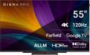 Телевизор DIGMA PRO 55C UHD, 4K Ultra HD, черный, Google TV