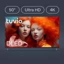 50” Телевизор Tuvio 4К ULTRA HD DLED Frameless на платформе Google TV, TD50UFBCV5, черный