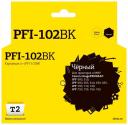 IC-CPFI-102BK Картридж совместимый Т2 PFI-102BK черный Black 120 стр 130 мл для Canon imagePROGRAF iPF500, iPF510, iPF600, IPF605, IPF610, IPF650, IPF655, iPF700, IPF710, iPF720, IPF750, IPF755, iPF760, iPF765, LP17 [102BK, 102]