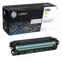 Картридж HP CF362X желтый, № 508X (увеличенный) оригинальный для HP Color LaserJet M577dn Enterprise