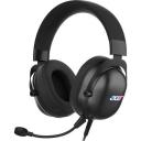 Гарнитура игровая Acer AHW122, для компьютера, мониторные, проводные, черный [zl.hdscc.01u]