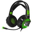 Проводные наушники CROWN MICRO CMGH-30, черный/зеленый
