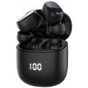 Беспроводные наушники с микрофоном Air Buds Pro, TWS, BT 5.3, LED, 300 мАч, черный, Deppa 44193
