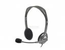 Мультимедиа Гарнитура проводная (наушники) Logitech Headset H110 RTL, 2xMini jack, Серый 981-000472/981-000271