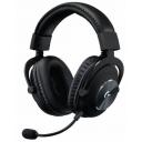 Гарнитура игровая Logitech G Pro X, для компьютера и игровых консолей, мониторные, проводные, черный [981-000819]