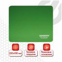 Коврик для мыши SONNEN "GREEN", резина + ткань, 220х180х3 мм, 513305