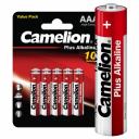 Camelion Plus Alkaline LR6 BL-10 (LR6-BP10, пальчиковая батарейка АА 1.5В) (упак. 10 шт.), цена за 1 упак.