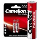 Camelion Plus Alkaline LR03 BL-2 (LR03-BP2, мизинчиковая батарейка ААА 1.5В) (упак. 2 шт.), цена за 1 упак.