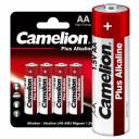 Camelion Plus Alkaline LR6 BL-4 (LR6-BP4, пальчиковая батарейка АА 1.5В) (упак. 4 шт.), цена за 1 упак.