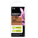 Элемент питания DURACELL ZA10 6BL (для слуховых аппаратов)