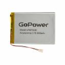 Аккумулятор Li-Pol GoPower LP4070100 3.7V 3000mAh - самый распространенный на сегодняшний день тип батарей, используемый во всем мобильном оборудовании. Это и мобильные телефоны, и вся цифровая техника, гарнитуры, плееры, ноутбуки, нетбуки, радиоуправляемые игрушки и многие другие устройства. Торговая марка GoPower предлагает линейку сменных литий-полимерных аккумуляторов. Они снабжены универсальными контактными выводами и встроенной электронной схемой, которая предотвращает перезаряд и перегрев аккумулятора вследствие слишком интенсивного заряда. Удобная и прочная упаковка типа «bubble bag» сохраняет аккумулятор от механического повреждения.