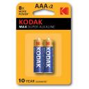 Батарейка Kodak Max Super Alkaline AAA (LR03), в упаковке: 2 шт.