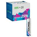 Батарейка КОСМОС LR03 Basic, в упаковке: 20 шт.
