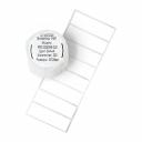 Высокоэффективные бумажные этикетки 20х50 мм от российского бренда Vell – необходимый расходный материал для массовой печати маркеров на ручном принтере Puty Q20 с разрешением печати 203 dpi. Ленты изготовлены для маркировки различных предметов, широко применяются в парфюмерии, различных лабораториях, а также для обозначения кабелей и проводов, товаров и создания ценников. Цвет бумаги - белый. В одном рулоне - 320 шт. Длина каждой этикетки составляет 20 мм, ширина - 50 мм, форма этикетки - прямоугольник. Модификация изготовлена из синтетической бумаги, которая отличается стойкостью к износам, эластичностью, прочностью и гладкостью. Этикетки толщиной 140-150 мкрн, обладают высокой устойчивостью к химическим веществам и маслам, защищены от влаги и УФ лучей. Процесс наклеивания необходимо выполнять при температуре более 10°C, диапазон температуры использования от -20°C до 70°C.