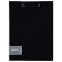 Berlingo Папка-планшет с зажимом с крышкой Steel&Style A4, пластик, черный