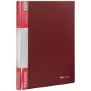 BRAUBERG Папка-дисплей на 40 вкладышей Стандарт А4, красный