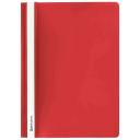 BRAUBERG Папка-скоросшиватель А4, пластик 130/180 мкм, красный
