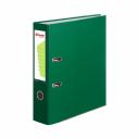 Папка-регистратор с арочным механизмом подходит для хранения документов в большом количестве. Формат А4. Изготовлена из плотного картона, покрытого бумвинилом. Внутренняя вклейка бумажная. Нижние края папки защищены от повреждений металлическим кантом. На корешке шириной 75 мм имеется карман со сменной этикеткой и кольцо для захвата. Благодаря прорезям для колец на внешней крышке папка-регистратор остается закрытой даже при большом количестве бумаг.