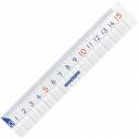 Линейка пластик 15 см юнландия "школьная", прозрачная, европодвес, 210734