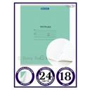 Тетрадь 24л. Комплект 20 шт BRAUBERG классика NEW, линия, обложка картон, зеленая, 880067