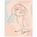 Тетрадь на кольцах А5 (175х215 мм), 120 листов, твердый картон, клетка, BRAUBERG, Девушка, 404076