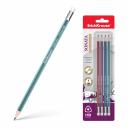 Трехгранный чернографитный карандаш ErichKrause Sonata с ластиком HB 45618