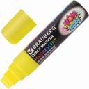 Стираемый желтый меловой маркер BRAUBERG "POP-ART" - идеально подходит для рисования на гладких поверхностях, таких как доски, стекло и зеркала, обеспечивая яркий и плотный рисунок без резкого запаха.Толщина линии до 15 мм позволяет создавать выразительные надписи и узоры, а уникальные чернила на водно-меловой основе светятся в УФ-свете и обладают повышенной светостойкостью.Благодаря прочному прямоугольному наконечнику маркер устойчив к истиранию, что делает его незаменимым в канцелярии для школы и офиса. Отличный выбор среди маркеров для доски и других поверхностей, этот меловой маркер входит в набор для разметки и творчества, а также идеально дополняет коллекцию белых и цветных маркеров.СПОСОБ ПРИМЕНЕНИЯ: 1. Перед использованием хорошо встряхнуть с закрытым колпачком. 2. Снять колпачок, надавить на наконечник, дождаться, когда чернила полностью пропитают его. 3. После использования плотно закрыть колпачок.